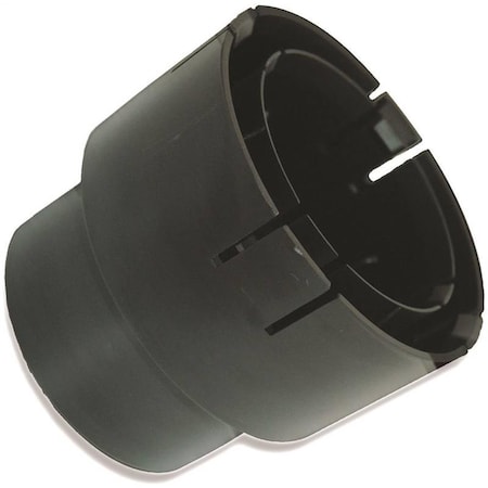 Nds Universal Adapter with 4 in. Spigot, Black 707935